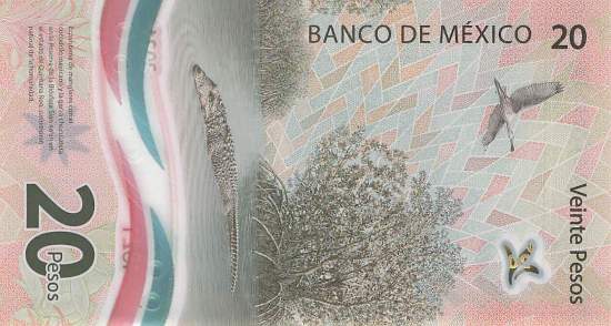 Mexiko p.132a-5 20 Pesos 2021